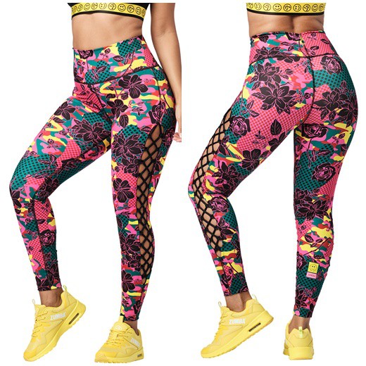 Zumba Wear : Spread Zumba Love High Waisted Laced Up Leggings