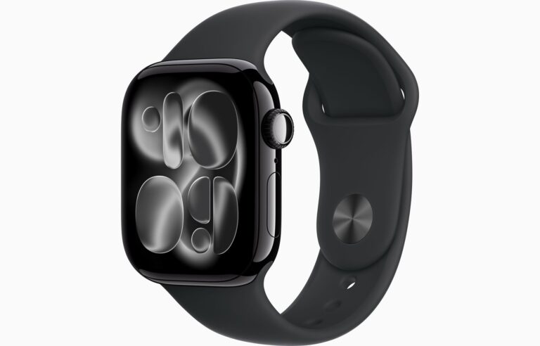 Apple Watch Series 11 GPS Jet Black Aluminium Case with Sport Band